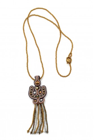 Mosaic Fringe Necklace Mosaic Fringe Necklace